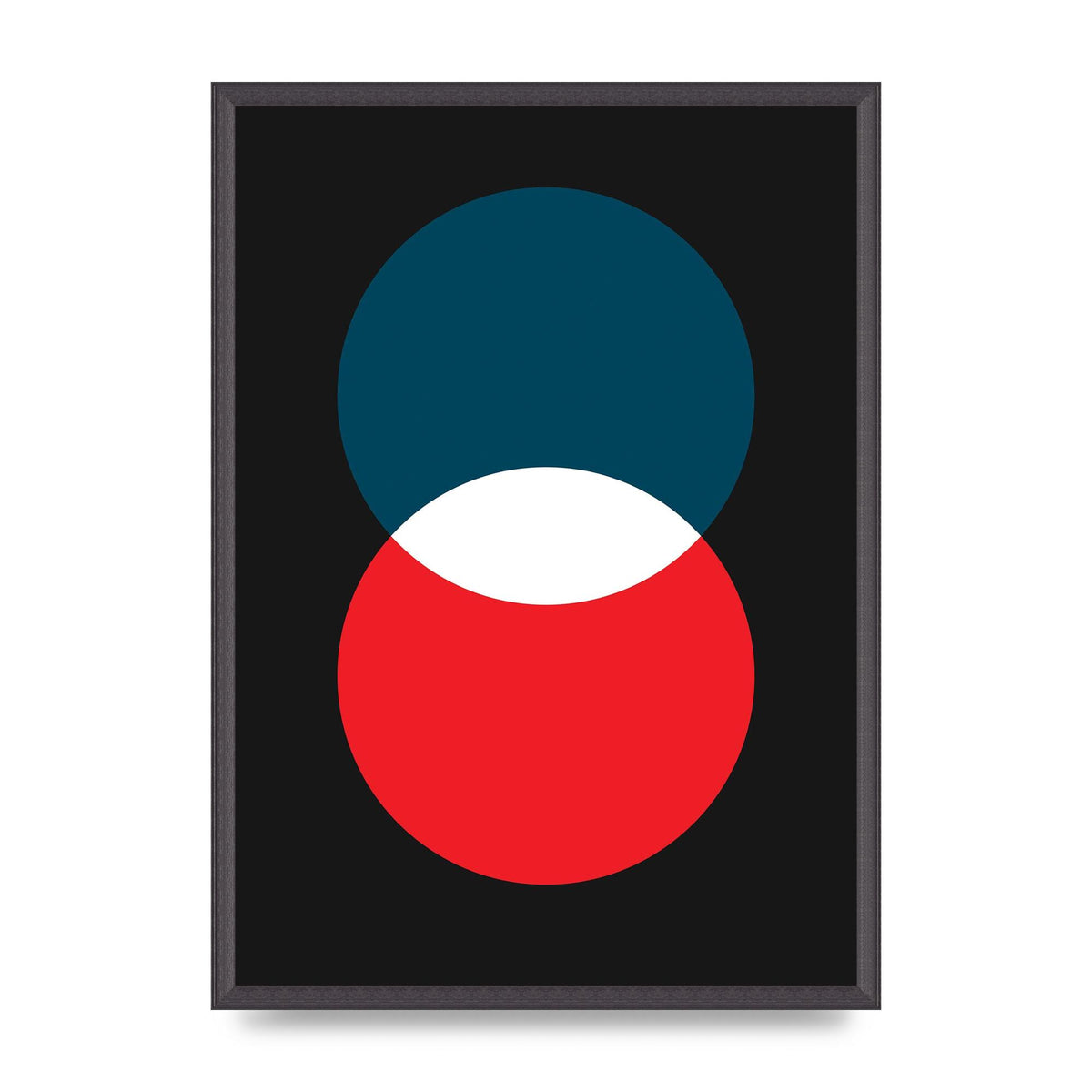 Bold Geometric Two Wall Art - A2 framed