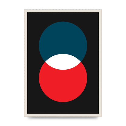 Bold Geometric Two Wall Art - A2 framed