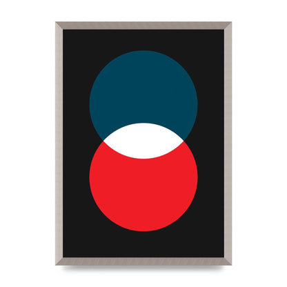 Bold Geometric Two Wall Art - A2 framed
