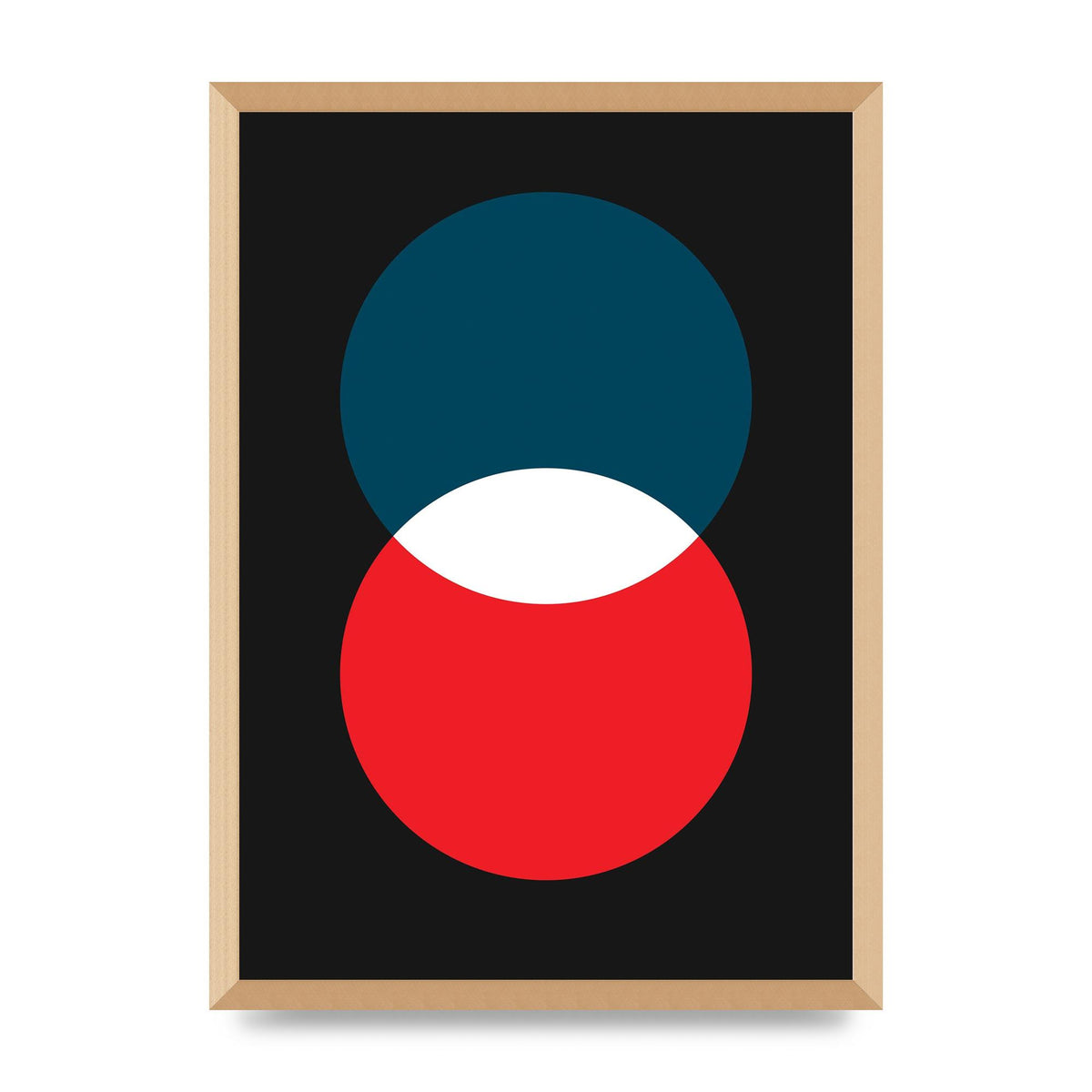 Bold Geometric Two Wall Art - A2 framed