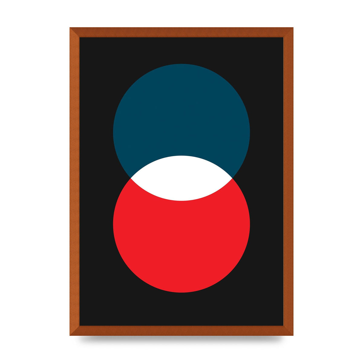 Bold Geometric Two Wall Art - A2 framed