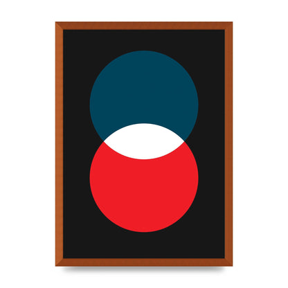 Bold Geometric Two Wall Art - A2 framed
