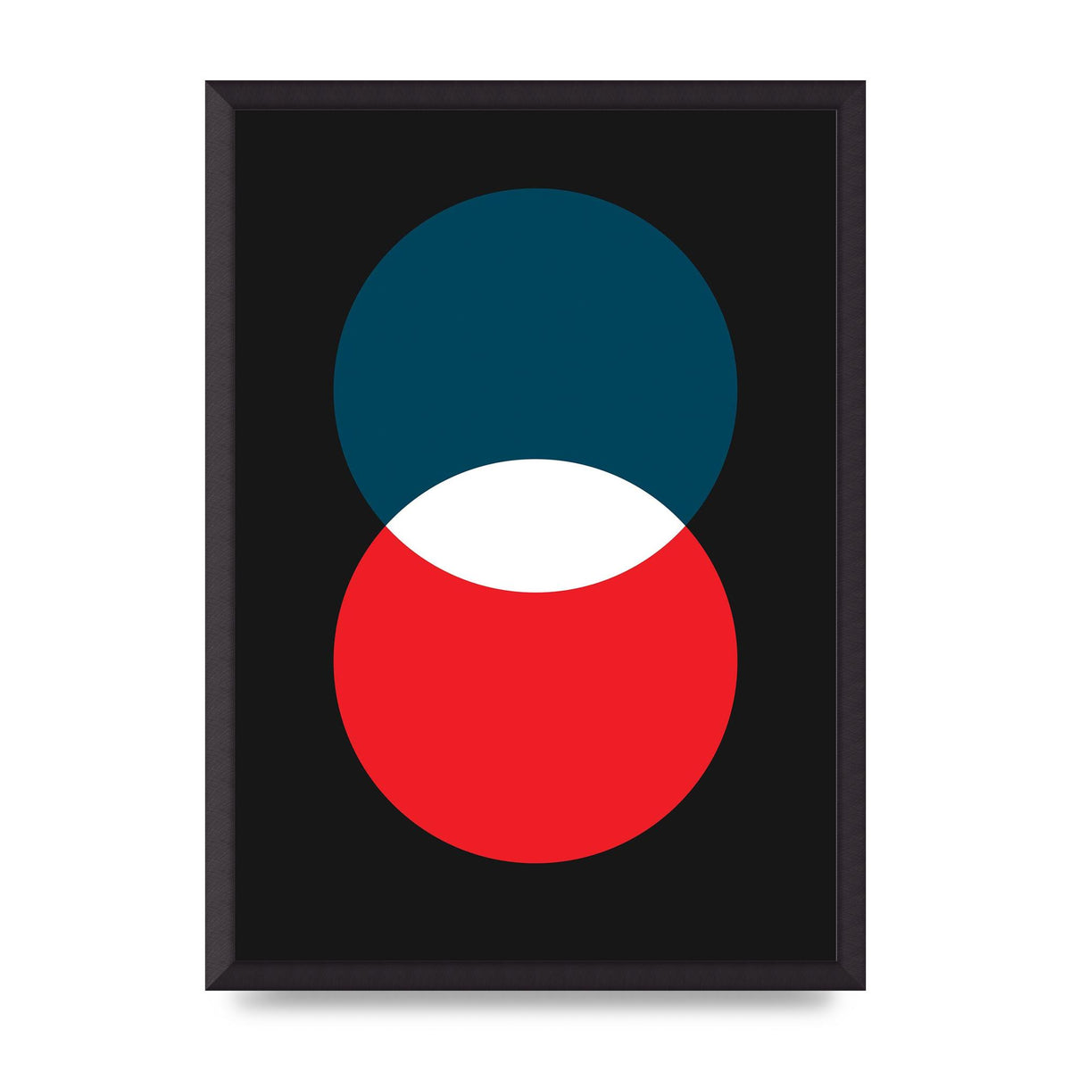 Bold Geometric Two Wall Art - A2 framed