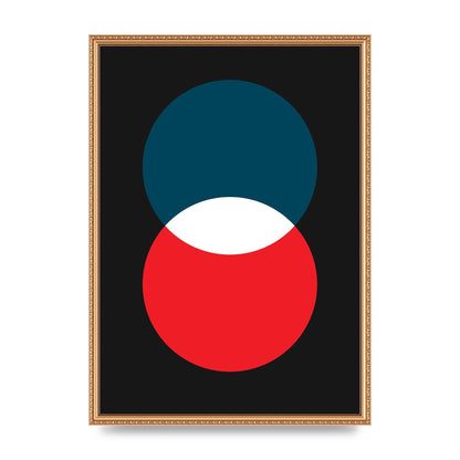 Bold Geometric Two Wall Art - A2 framed