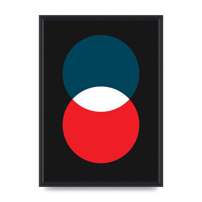 Bold Geometric Two Wall Art - A2 framed