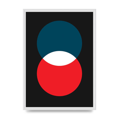 Bold Geometric Two Wall Art - A2 framed