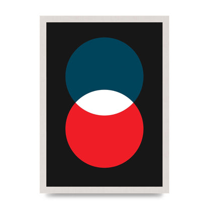 Bold Geometric Two Wall Art - A3 framed