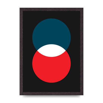 Bold Geometric Two Wall Art - A3 framed