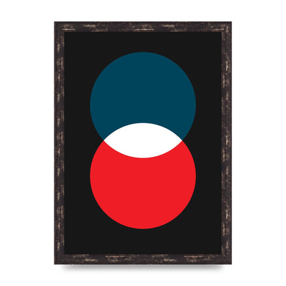 Bold Geometric Two Wall Art - A3 framed