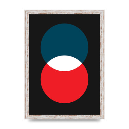 Bold Geometric Two Wall Art - A3 framed