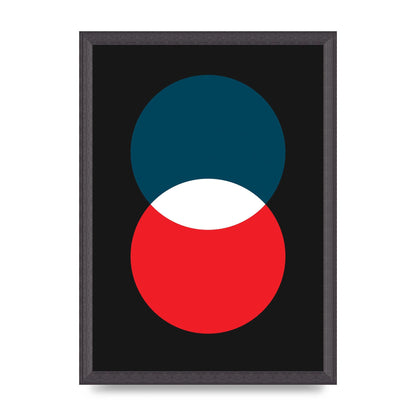 Bold Geometric Two Wall Art - A3 framed
