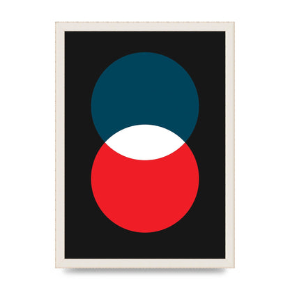 Bold Geometric Two Wall Art - A3 framed