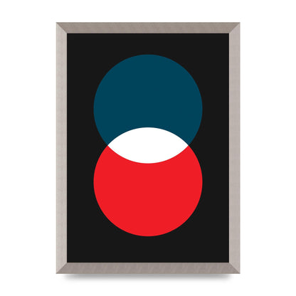 Bold Geometric Two Wall Art - A3 framed