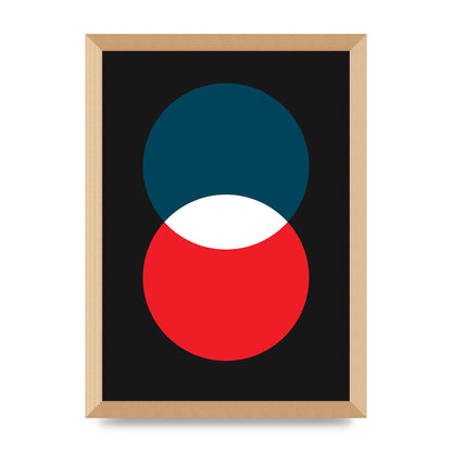 Bold Geometric Two Wall Art - A3 framed