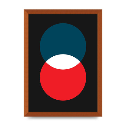 Bold Geometric Two Wall Art - A3 framed