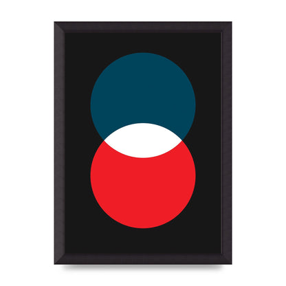 Bold Geometric Two Wall Art - A3 framed