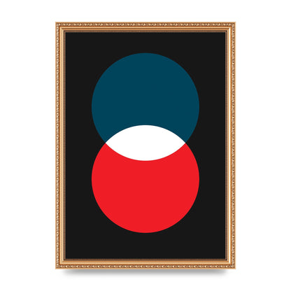 Bold Geometric Two Wall Art - A3 framed