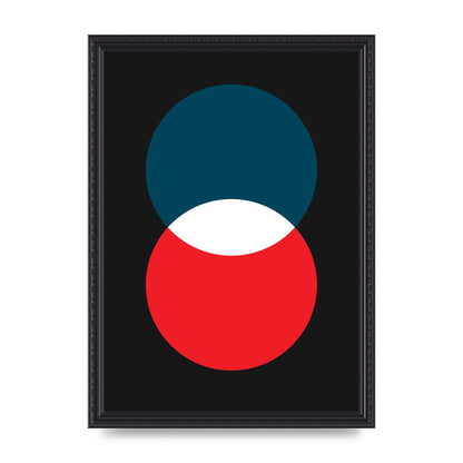 Bold Geometric Two Wall Art - A3 framed