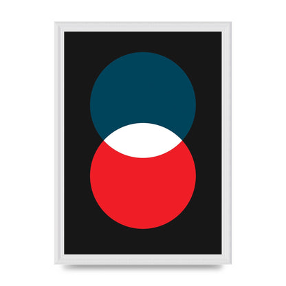 Bold Geometric Two Wall Art - A3 framed