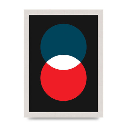 Bold Geometric Two Wall Art - A4 framed