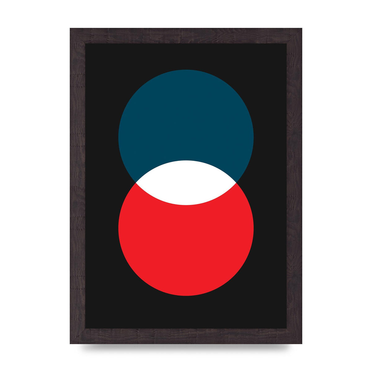 Bold Geometric Two Wall Art - A4 framed
