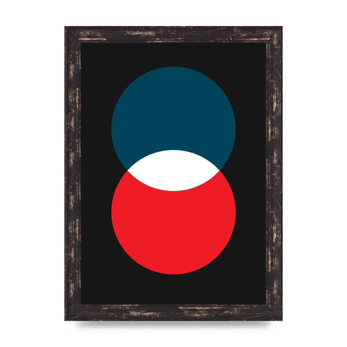 Bold Geometric Two Wall Art - A4 framed
