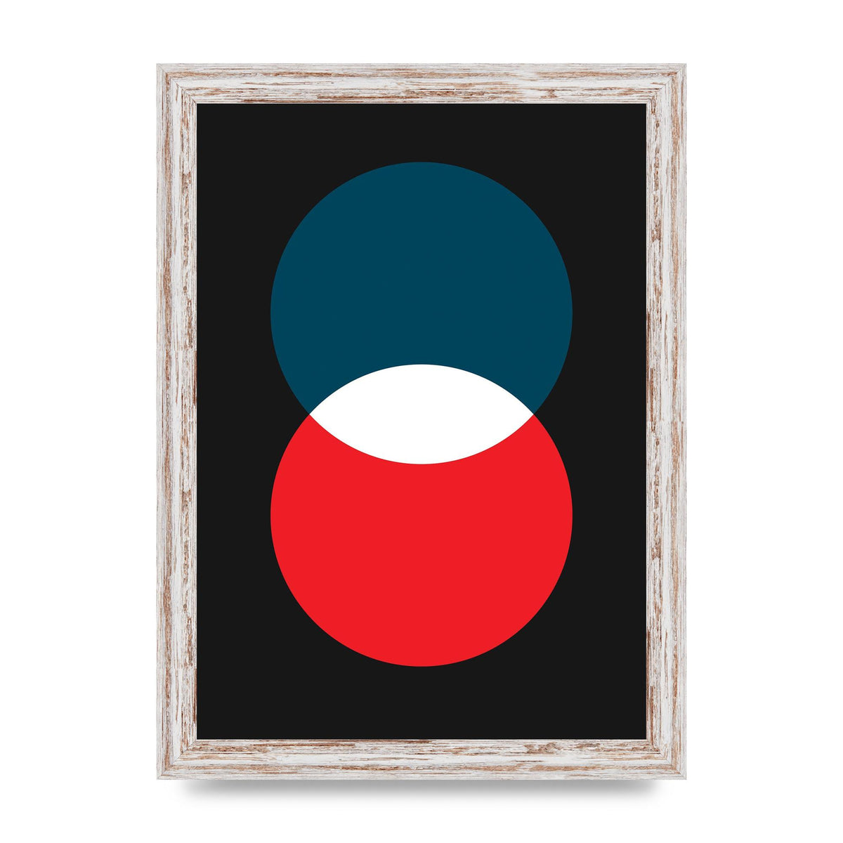 Bold Geometric Two Wall Art - A4 framed