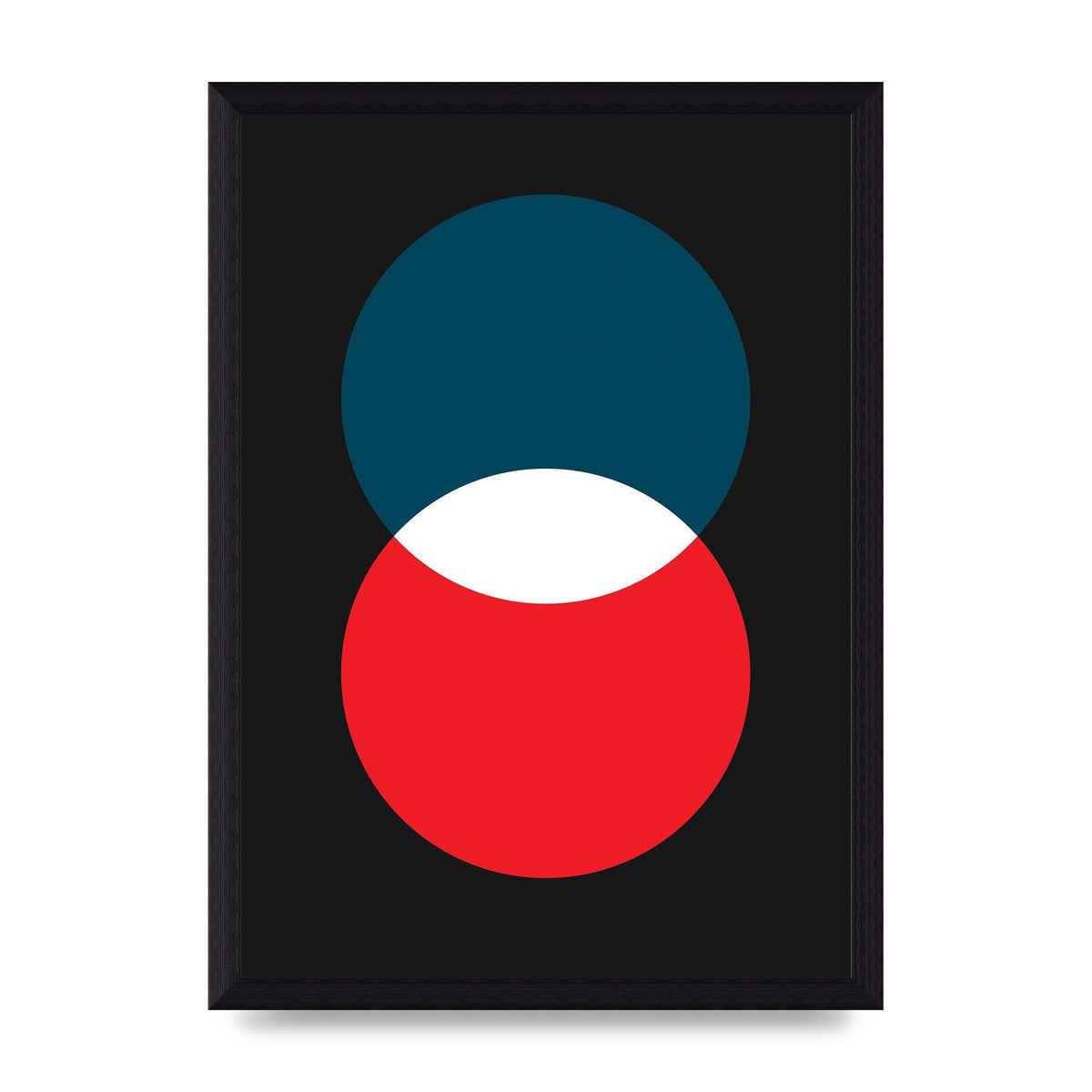 Bold Geometric Two Wall Art - A4 framed