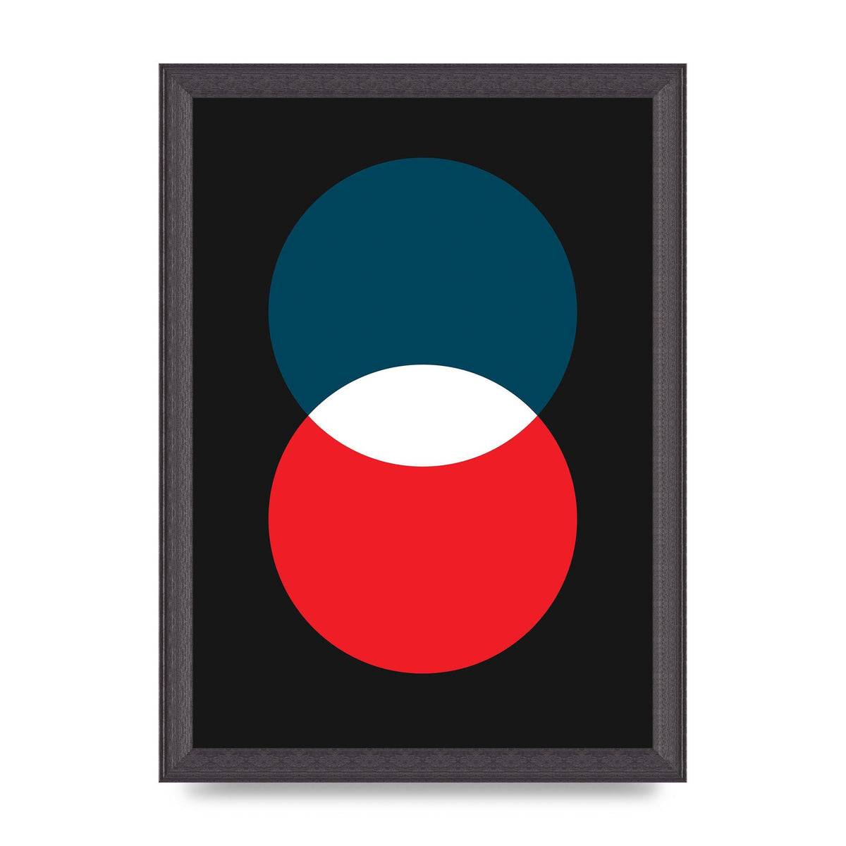 Bold Geometric Two Wall Art - A4 framed