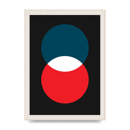 Bold Geometric Two Wall Art - A4 framed