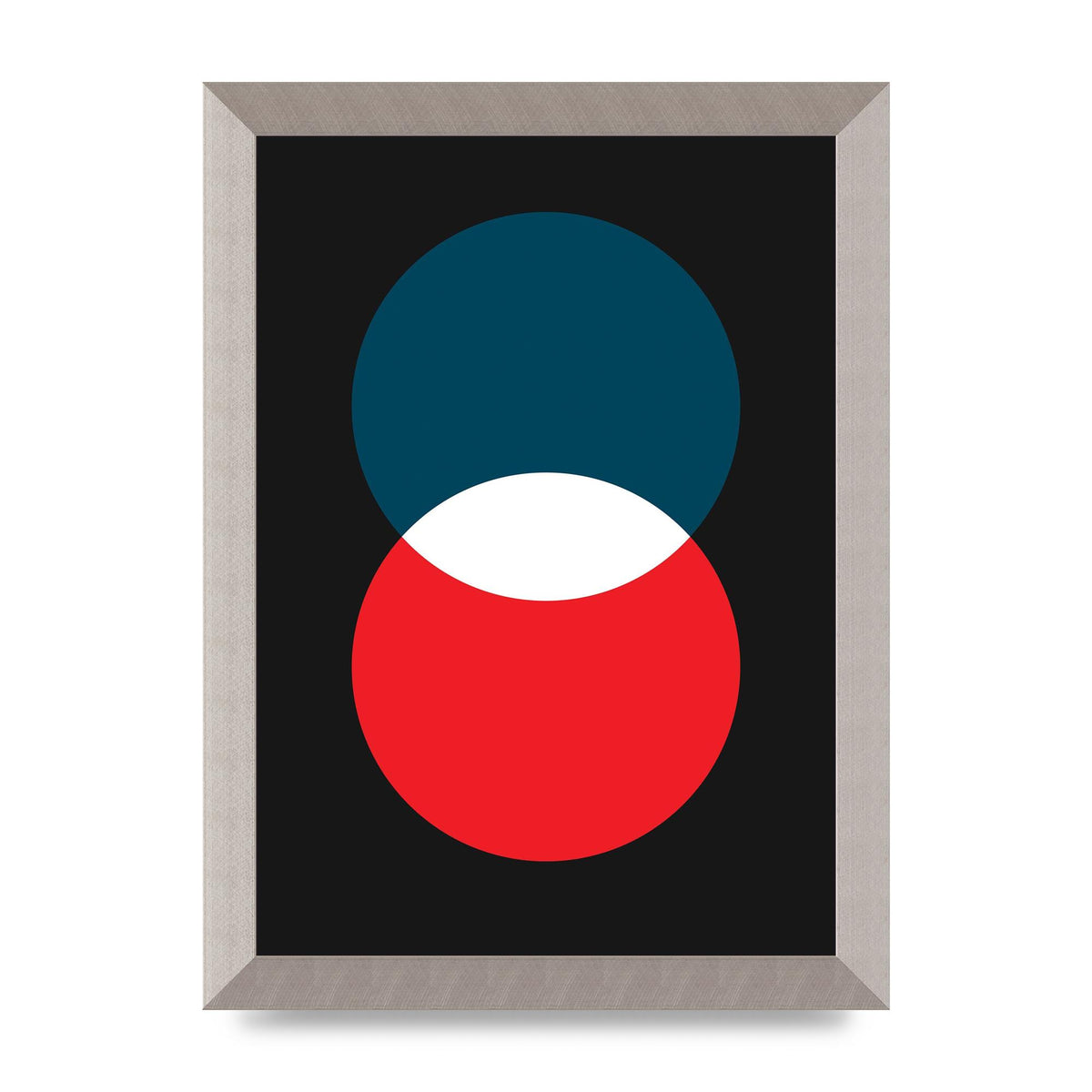 Bold Geometric Two Wall Art - A4 framed
