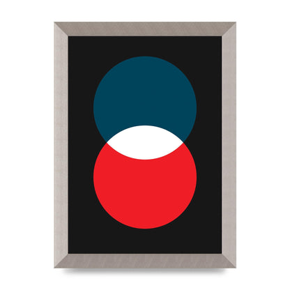 Bold Geometric Two Wall Art - A4 framed