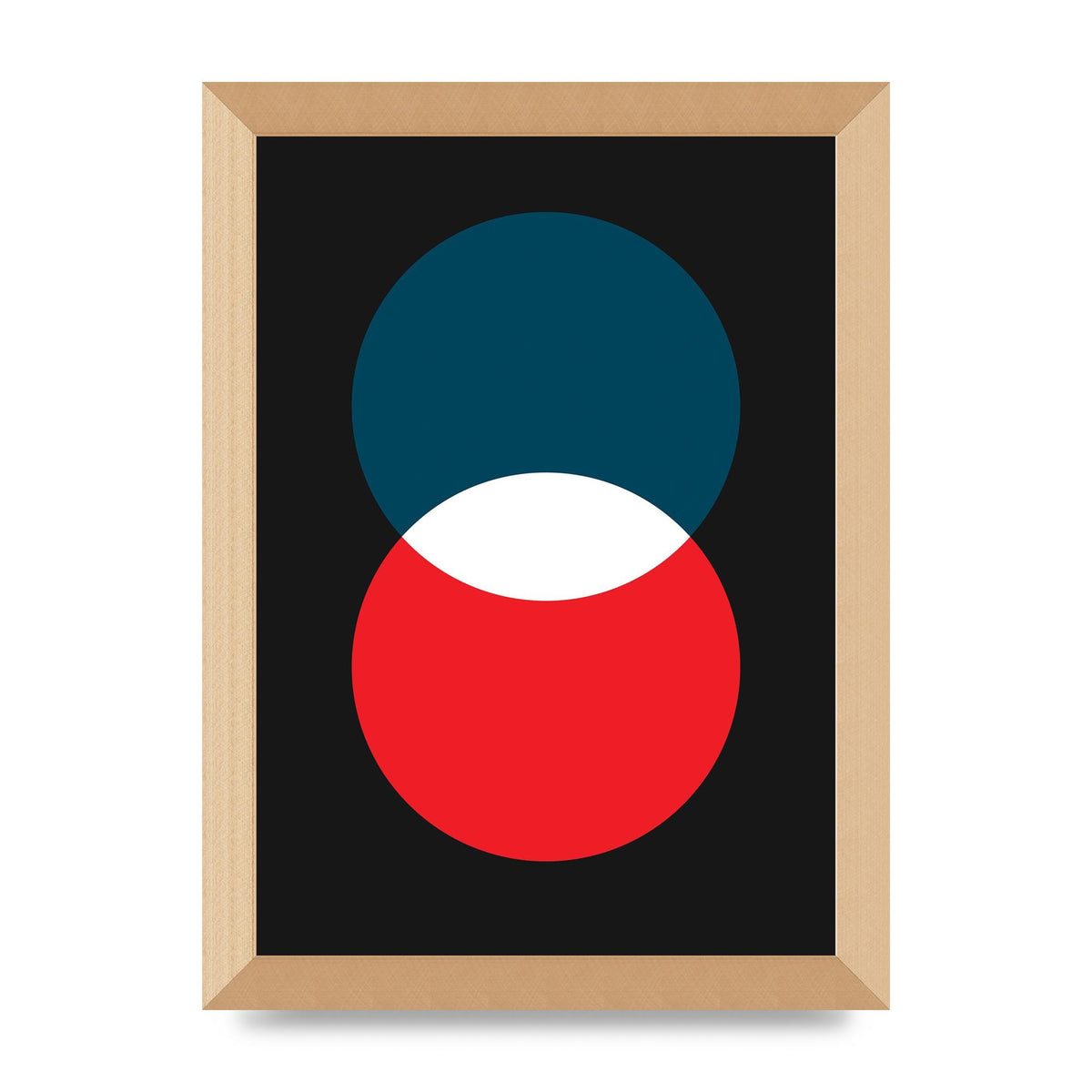 Bold Geometric Two Wall Art - A4 framed
