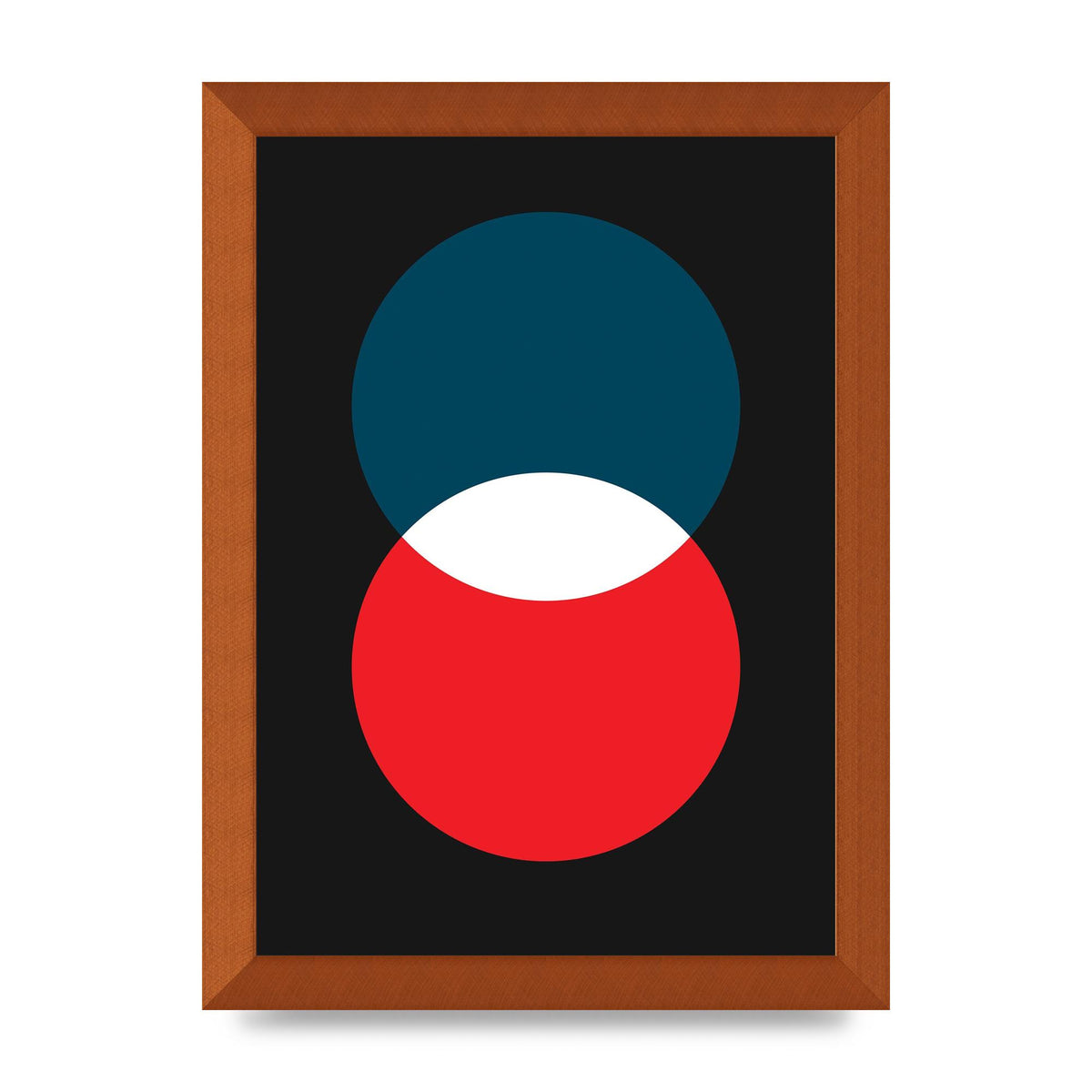 Bold Geometric Two Wall Art - A4 framed