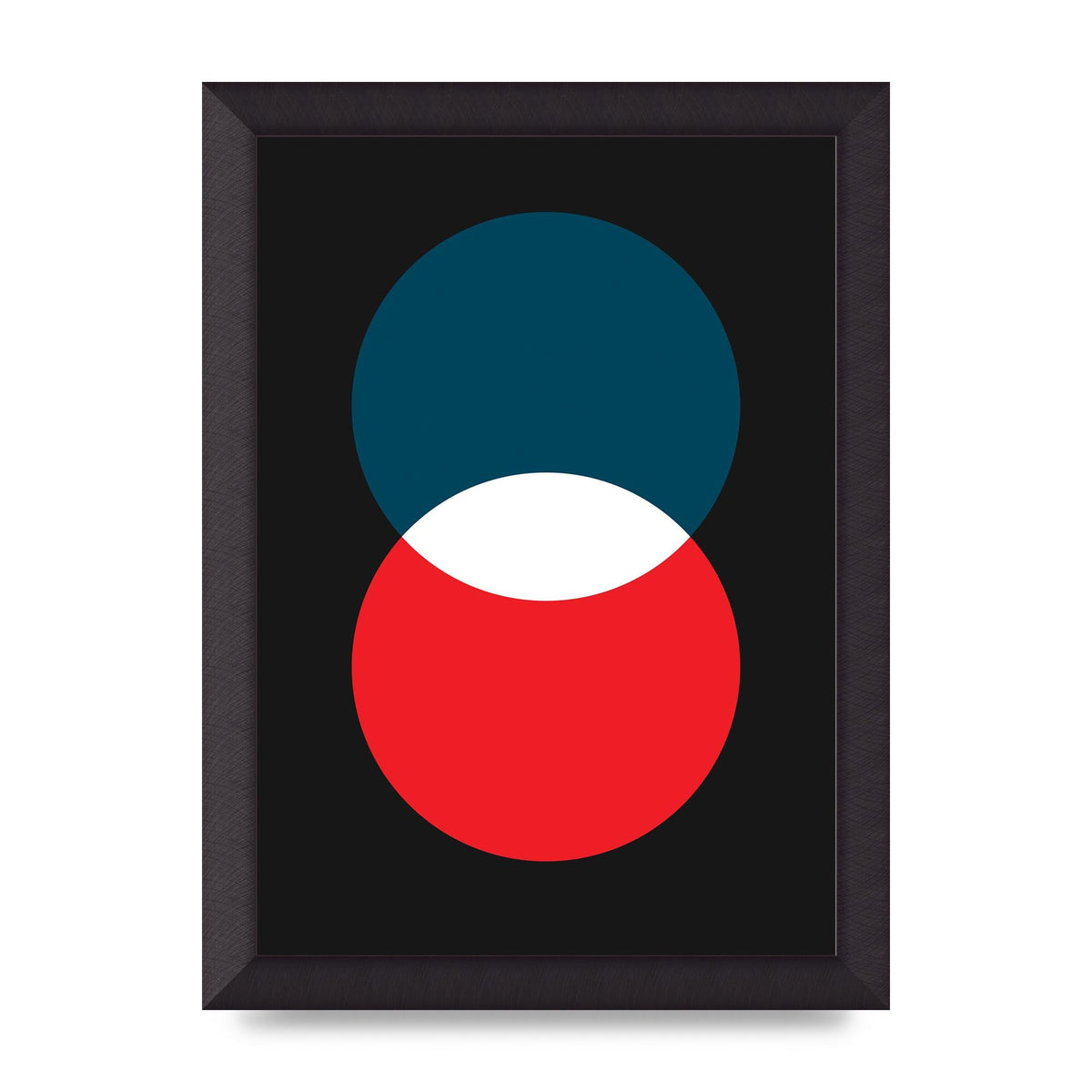 Bold Geometric Two Wall Art - A4 framed