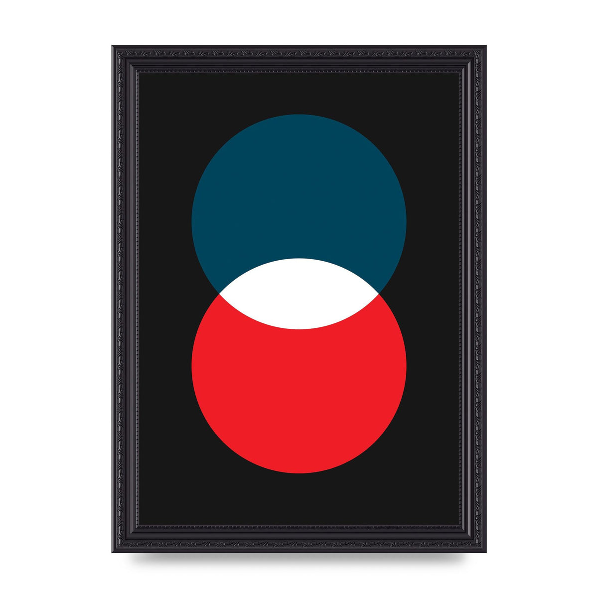 Bold Geometric Two Wall Art - A4 framed