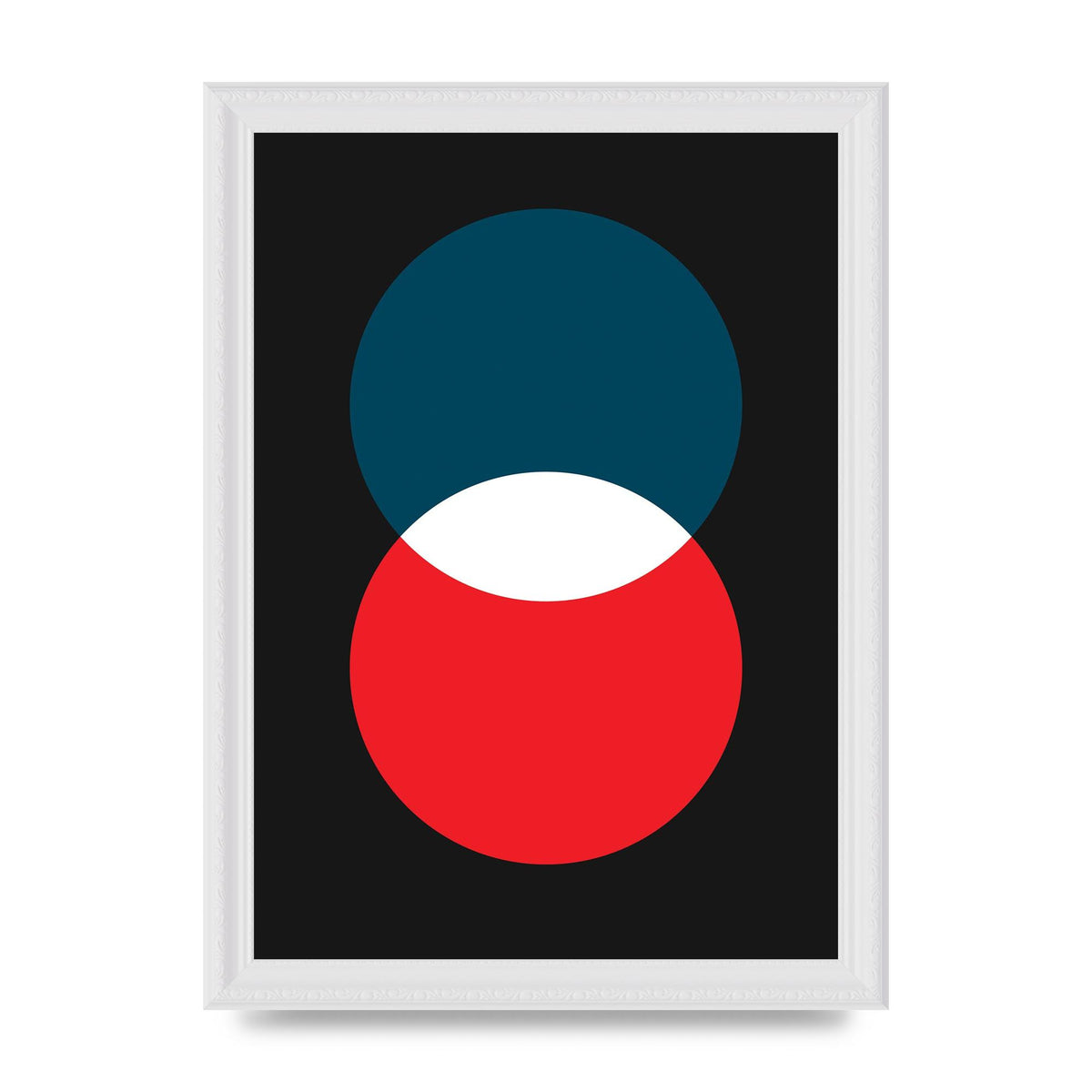 Bold Geometric Two Wall Art - A4 framed