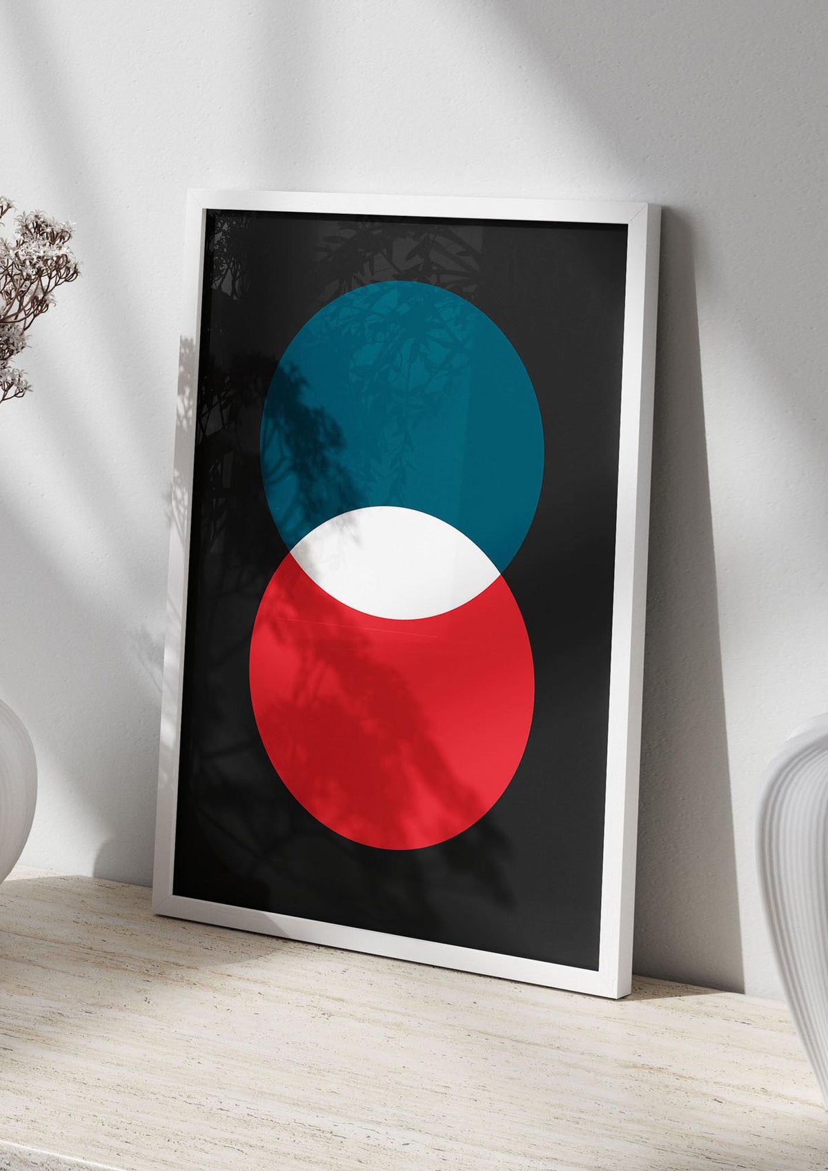 Bold Geometric Two Wall Art - living room 2