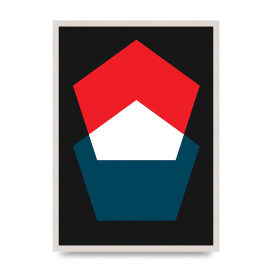 Bold Geometric Art For The Home - A2 framed