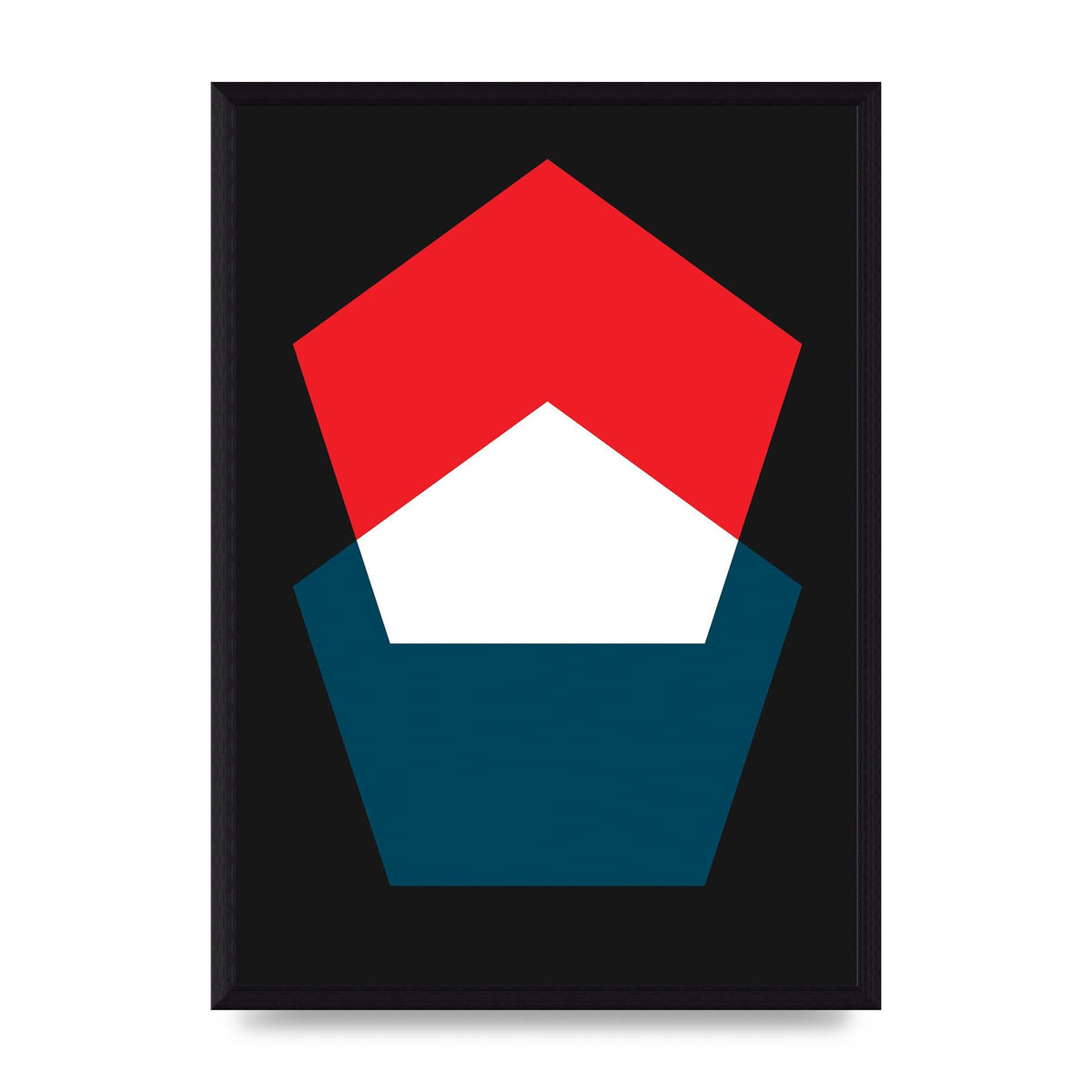 Bold Geometric Art For The Home - A3 framed