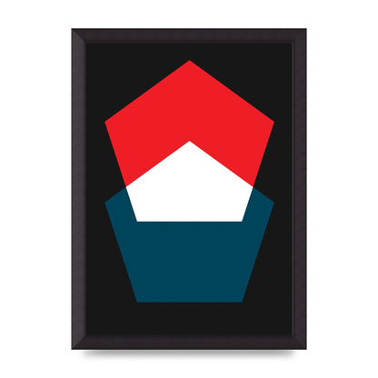 Bold Geometric Art For The Home - A3 framed