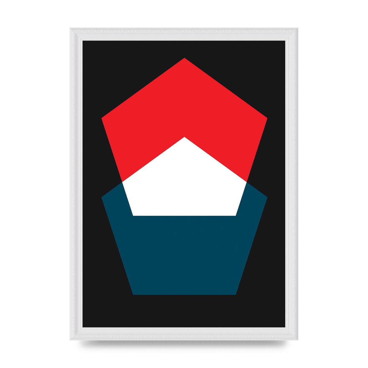 Bold Geometric Art For The Home - A3 framed