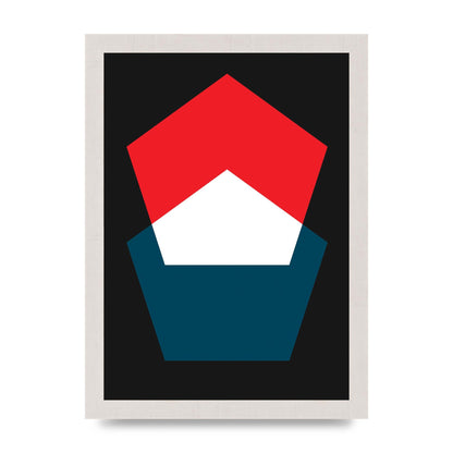 Bold Geometric Art For The Home - A4 framed
