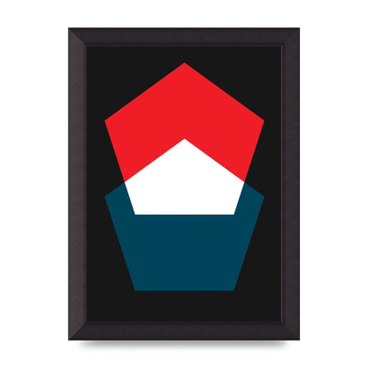 Bold Geometric Art For The Home - A4 framed