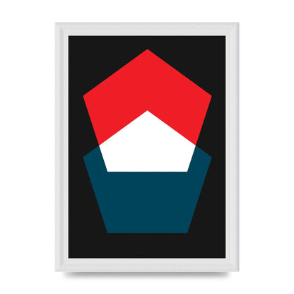 Bold Geometric Art For The Home - A4 framed