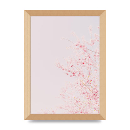Minimalist Soft Flower Wall Art - A4 framed