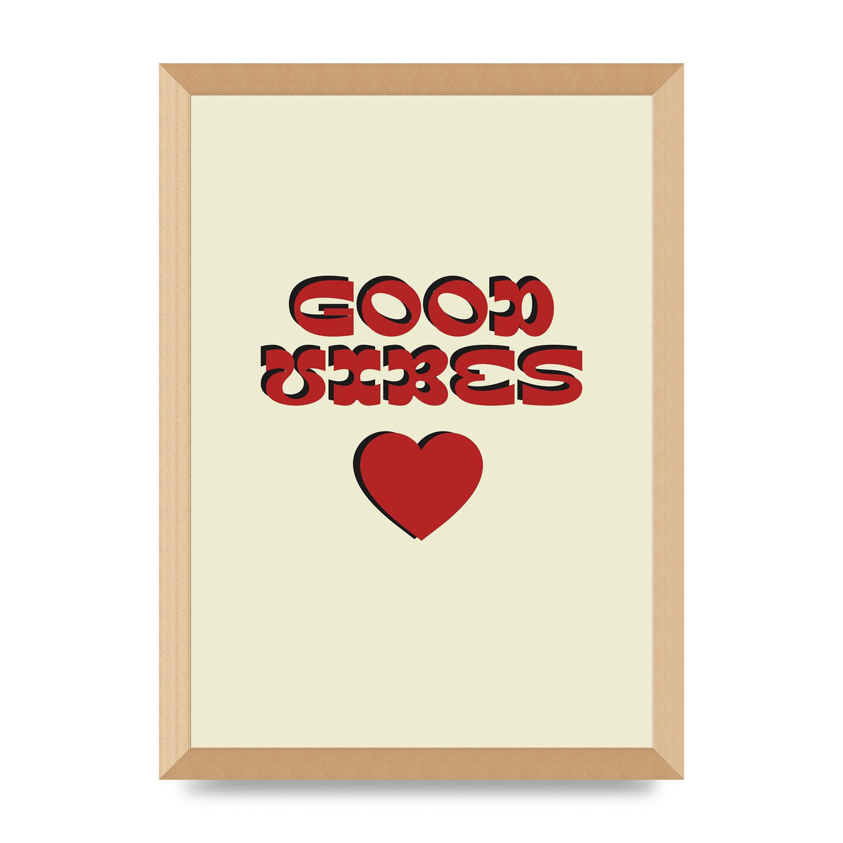Good Vibes" Art For The Home - A3 framed