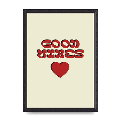 Good Vibes" Art For The Home - A3 framed