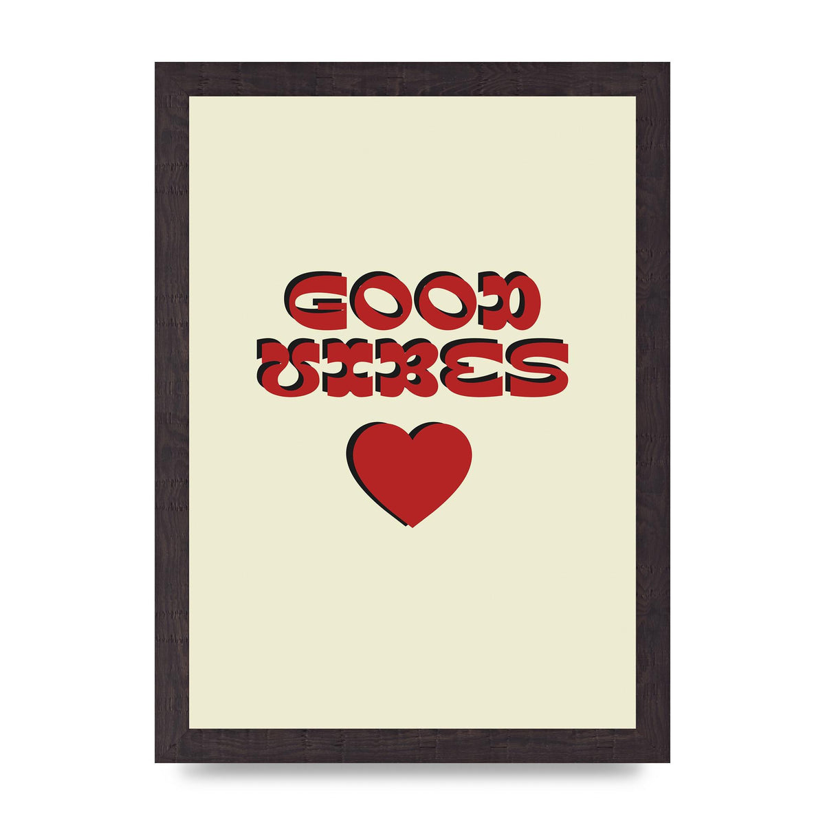 Good Vibes" Art For The Home - A4 framed