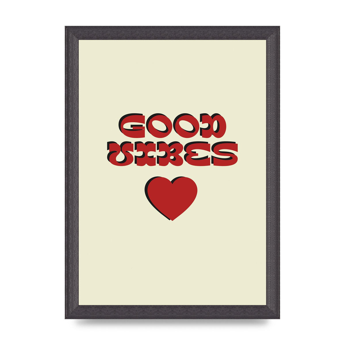Good Vibes" Art For The Home - A4 framed